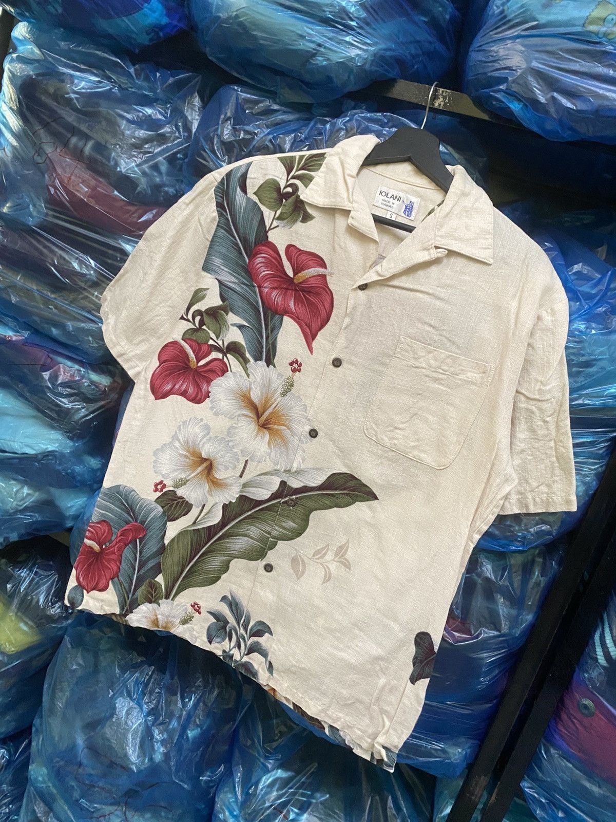 IOLANI Vintage Iolani Made in Hawaii Floral Aloha Shirt 100% Cotton Size US S / EU 44-46 / 1 - 4 Thumbnail