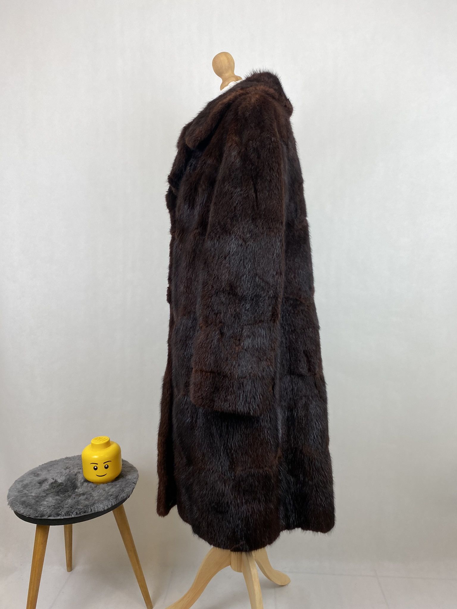 Vintage real fur coat heavy natural beautiful archive style heavy Size L / US 10 / IT 46 - 6 Thumbnail