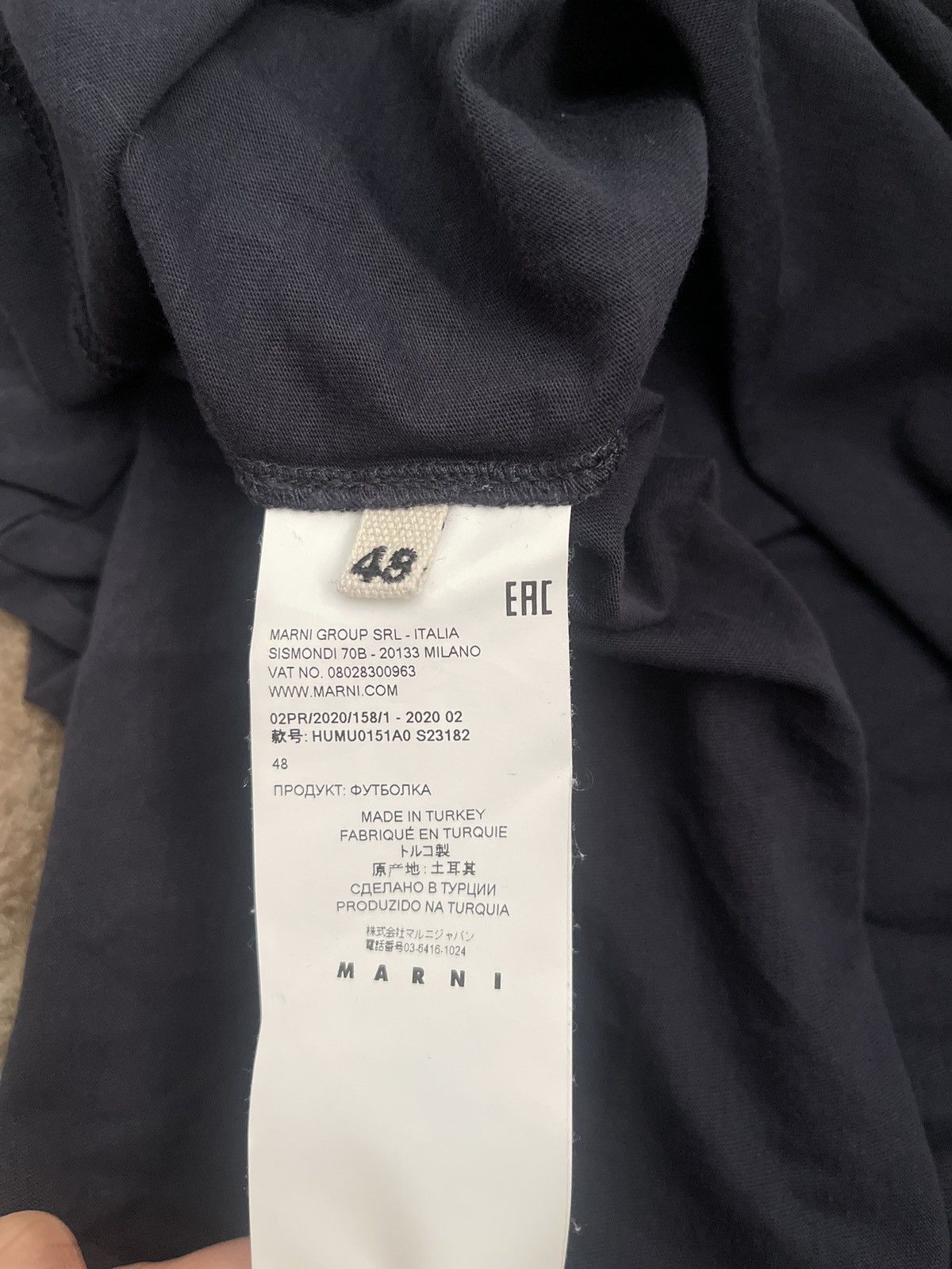 Marni Marni T Shirt Blue Size US M / EU 48-50 / 2 - 7 Thumbnail