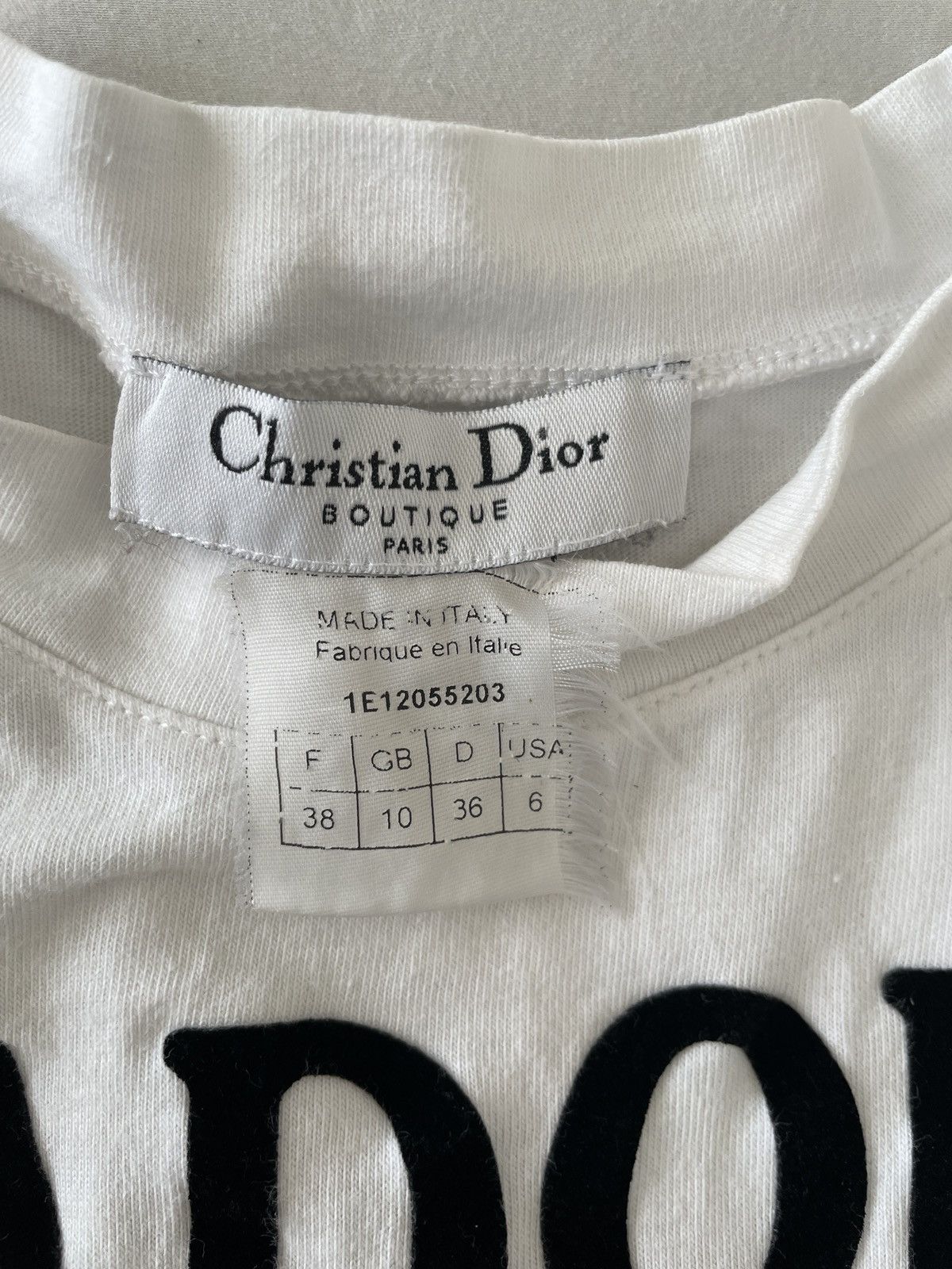 RARE 2001 Galliano Dior “J’ADORE DIOR 6” Tank Top Y2K Rare