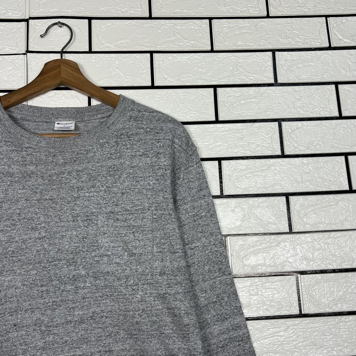 Champion CHAMPION Single Pocket Long Sleeve Tees Sweater #4073-C185 Size US L / EU 52-54 / 3 - 4 Thumbnail