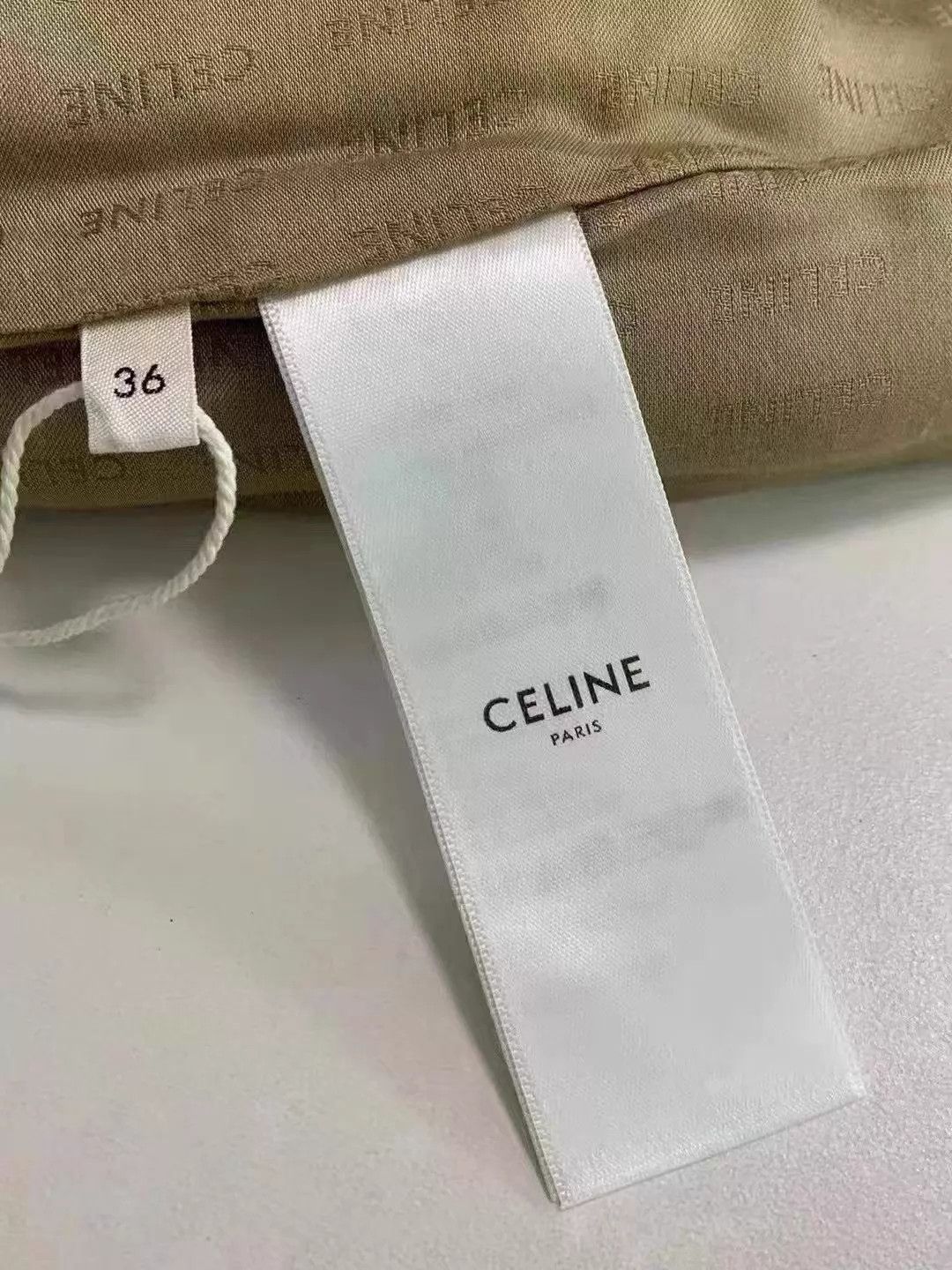 Celine Celine 23 Gold Button Khaki Mini Skirt 36 Size 26" / US 2 / IT 38 - 7 Thumbnail