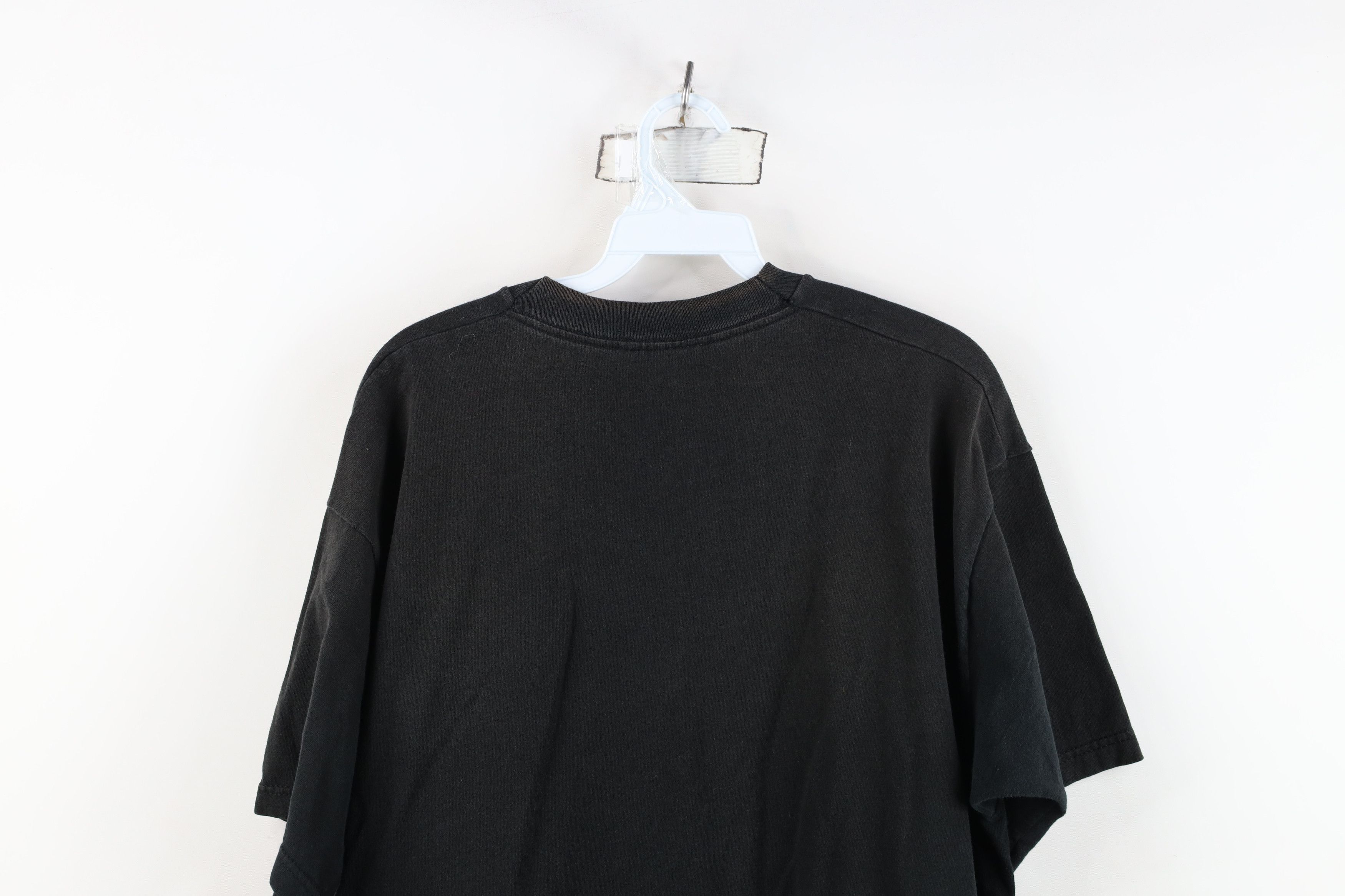 Vintage Vintage 90s Streetwear Heavyweight Cotton T-Shirt Black Size US XL / EU 56 / 4 - 12 Thumbnail