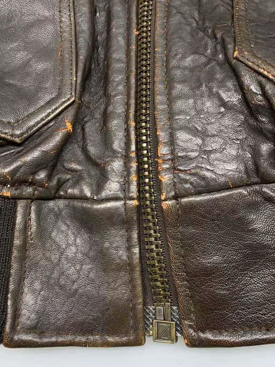 Avirex Avirex Deck Leather Flight Jacket Brown Size US M / EU 48-50 / 2 - 6 Thumbnail