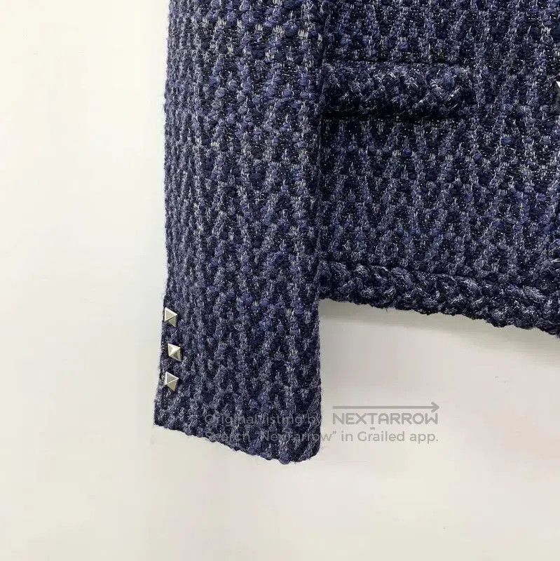Valentino Valentino Women's Mid Blue Wool Jacket . Size M / US 6-8 / IT 42-44 - 4 Thumbnail