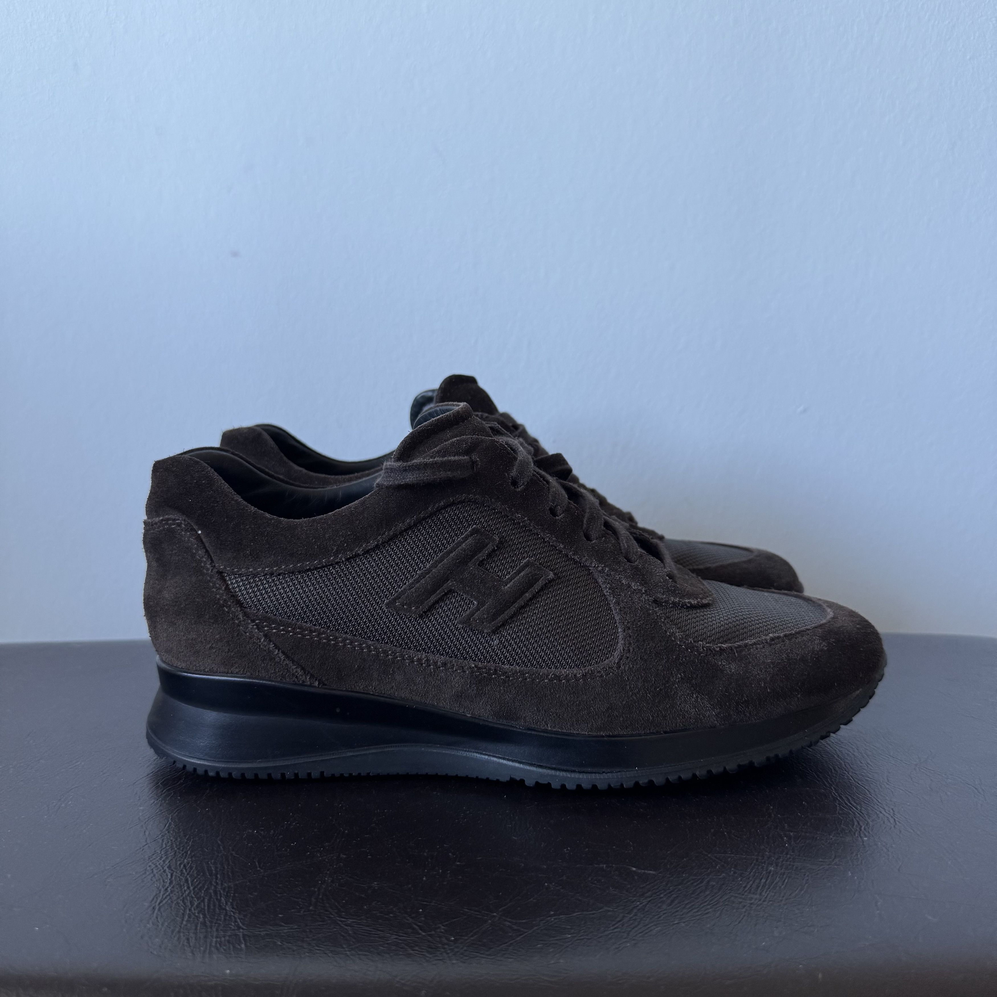 Hogan HOGAN Suede Brown Logo Sneakers Italy Size US 7 / EU 40 - 2 Thumbnail