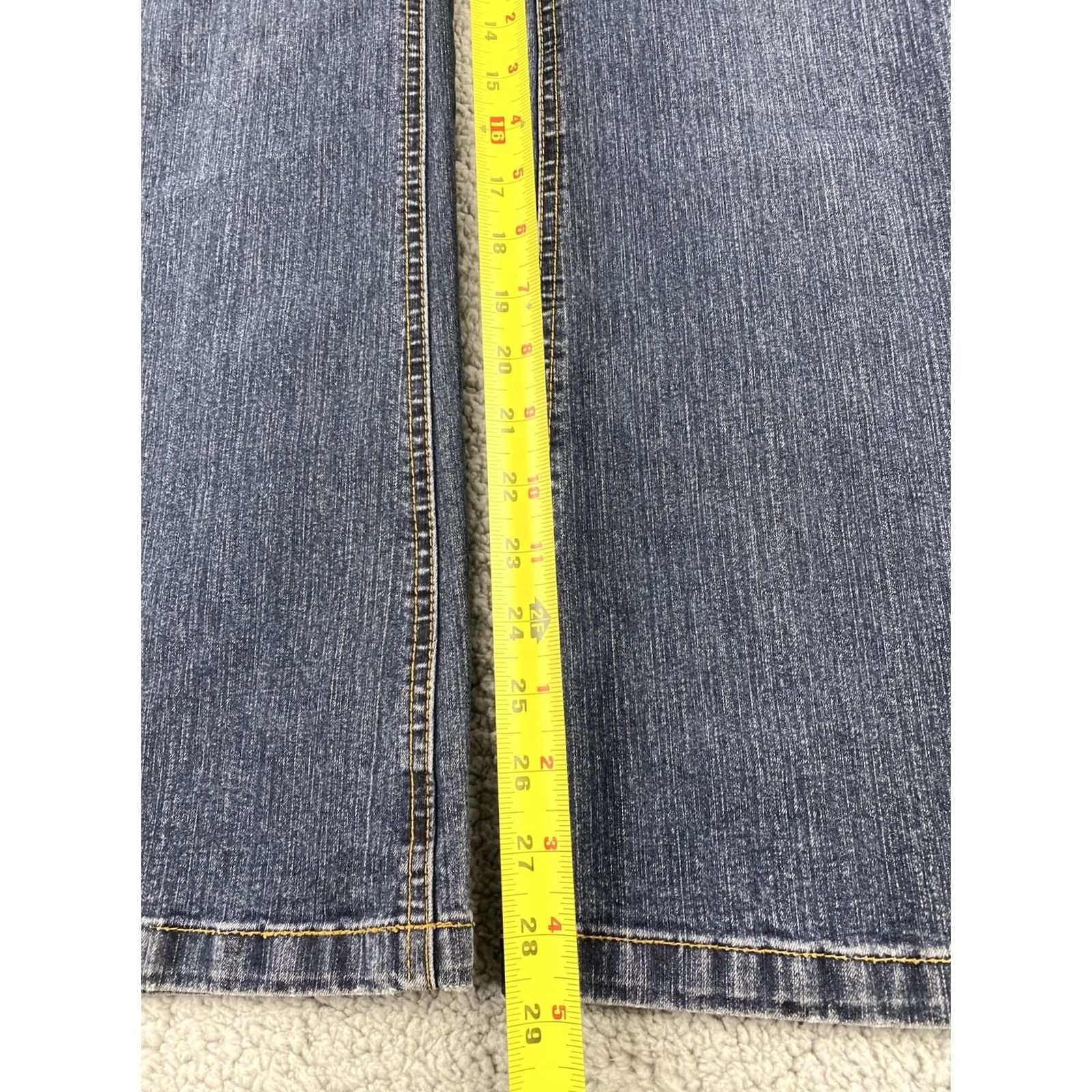Vintage Arizona Jeans Blue Women’s Jeans Size 16 Slim Delgado Wide Leg Denim Regular Rise 27.5in Size 38" / US 16 / IT 52 - 5 Thumbnail
