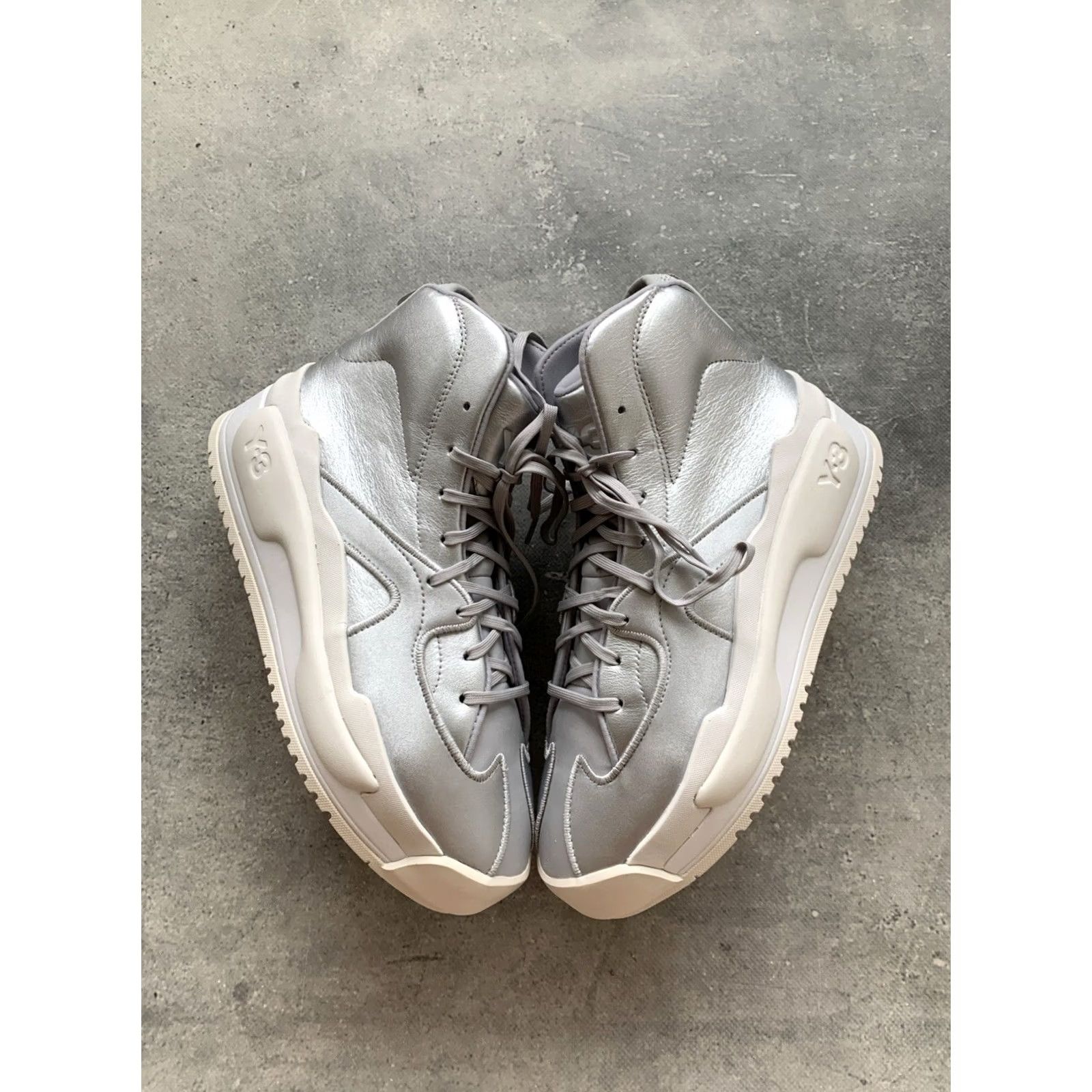 Adidas ADIDAS Y-3 HOKORI SILVER HI SNEAKER Y-3 LADIES US 9, UK 7.5, EUR 41 1/3, 260 mm, Leather, High Top, 2019, Sneakers, Nike? Size US 8 / IT 38 - 2 Thumbnail