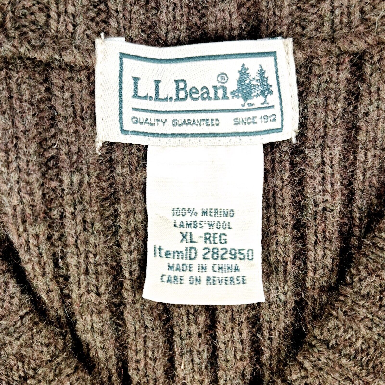 L.L. Bean LL Bean Mens Hunting Merino Wool Ribbed Knit Sweater XL Vest Size US XL / EU 56 / 4 - 5 Thumbnail