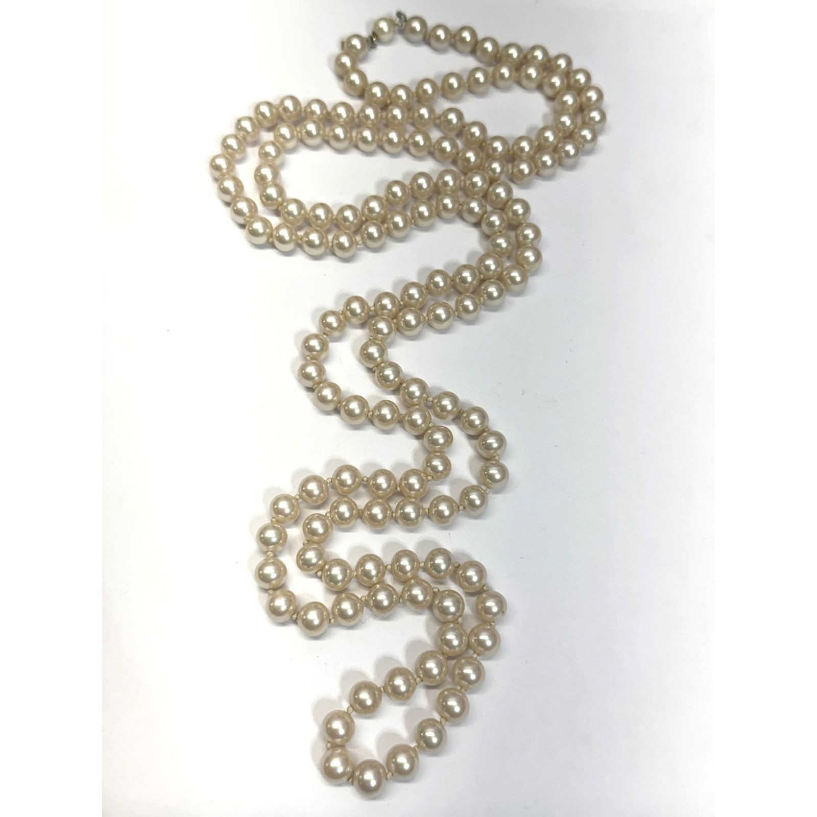 Vintage Marvella vintage faux pearl 52" beaded long necklace Size ONE SIZE - 1 Thumbnail