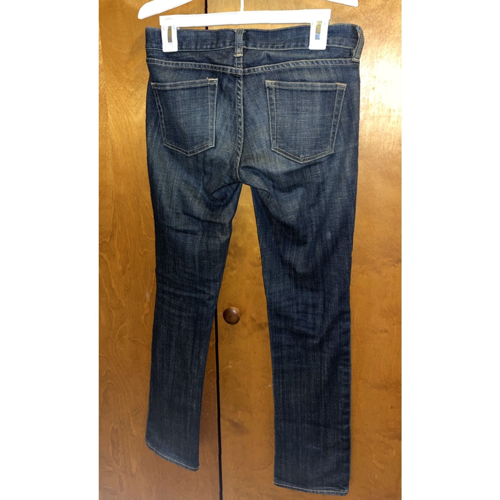 J.Crew J.Crew Jeans Womens Matchstick Stretch Dark Blue Straight Leg Size 26S Size 26" / US 2 / IT 38 - 4 Thumbnail