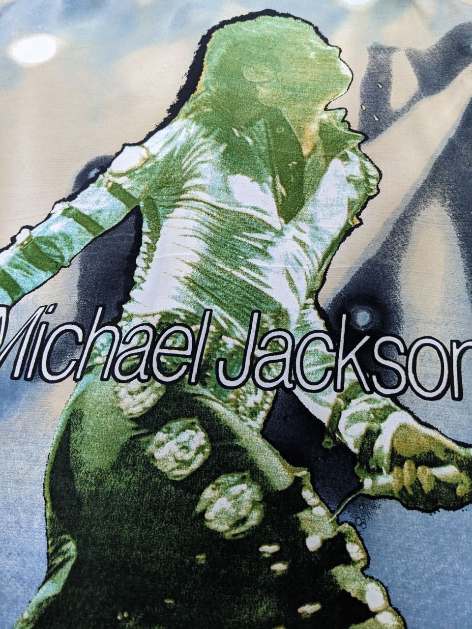 Band Tees VINTAGE AOP BUTTON UP MICHAEL JACKSON Size US M / EU 48-50 / 2 - 6 Thumbnail