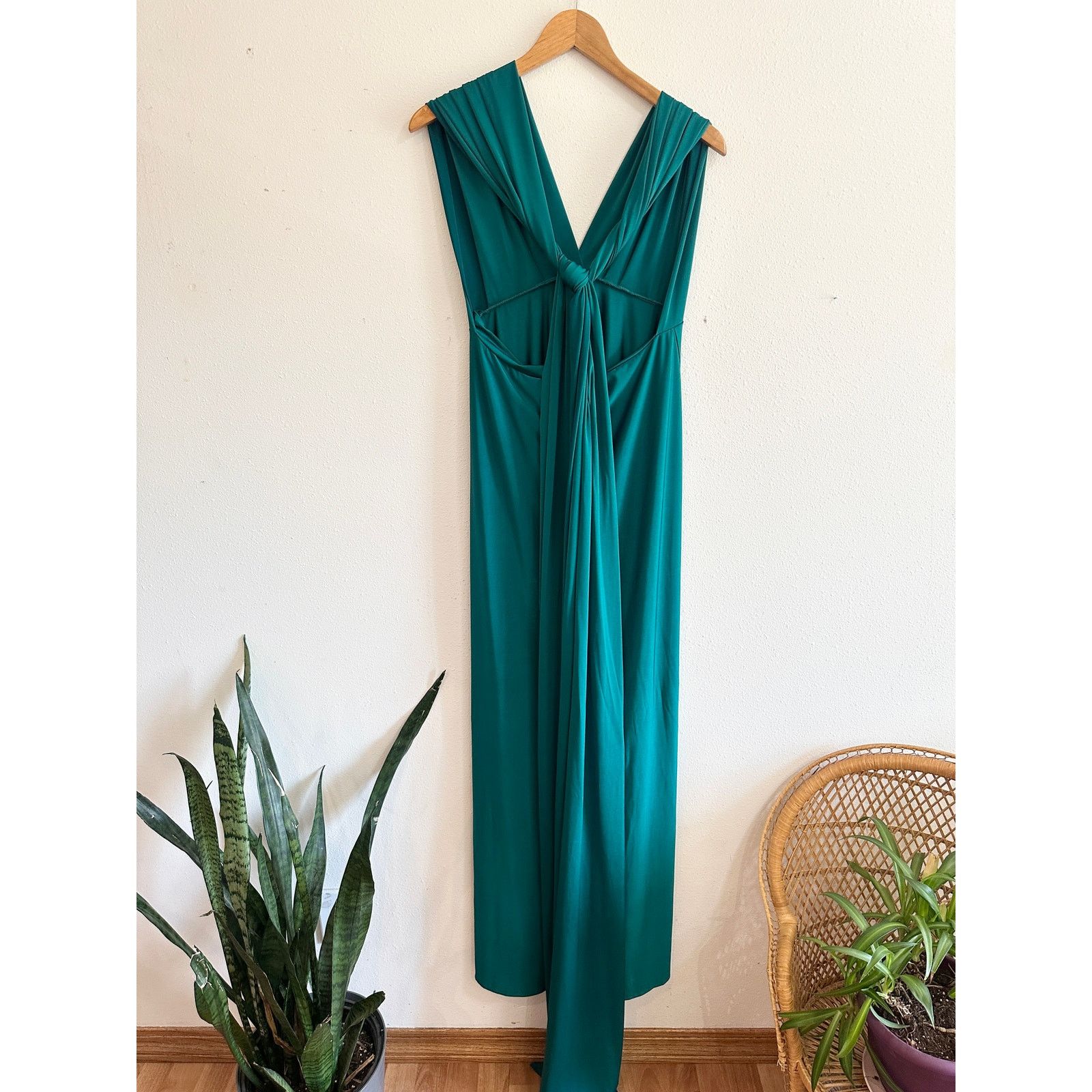 Other Lulu’s Dark Teal Convertible Strap Gown size Large Size L / US 10 / IT 46 - 8 Thumbnail