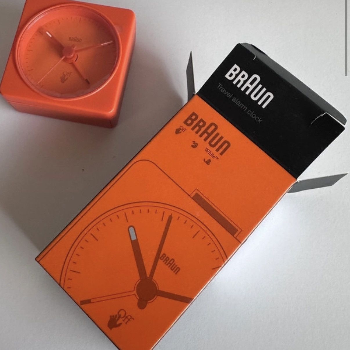 Off-White Off-White x Braun Limited Edition Analogue Alarm Clock Size ONE SIZE - 6 Thumbnail
