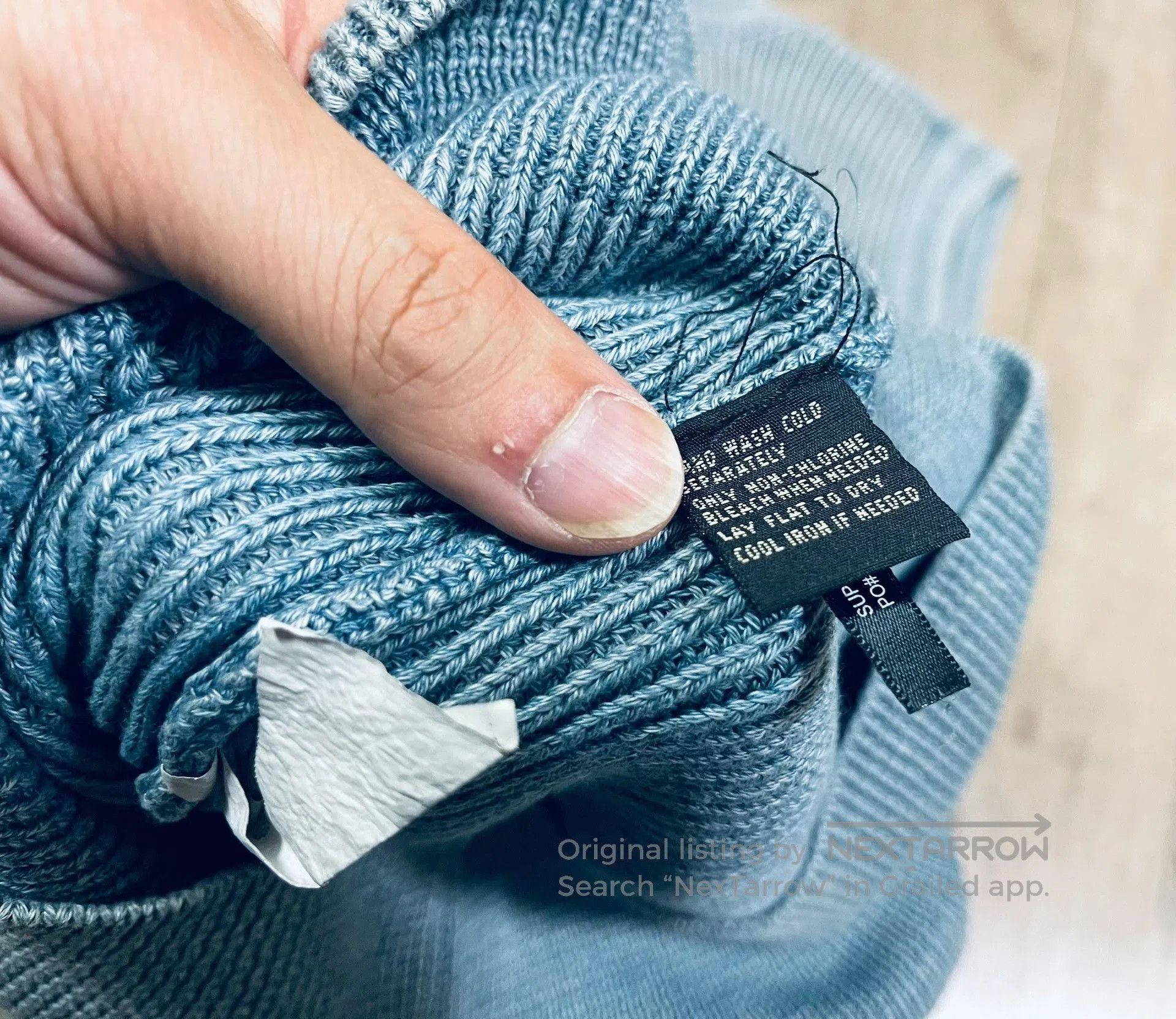 RRL Ralph Lauren RRL Indigo Knitted Vest. Size US S / EU 44-46 / 1 - 5 Thumbnail