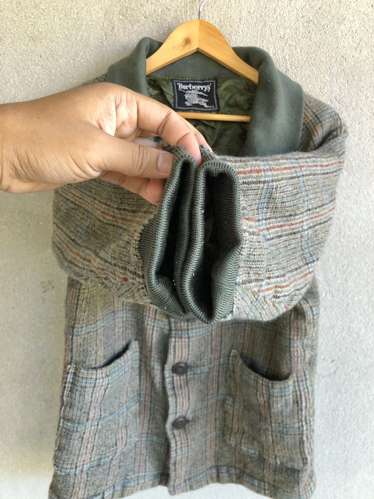 Burberry Vintage Burberrys shawl collar Wool jacket Size L / US 10 / IT 46 - 5 Thumbnail