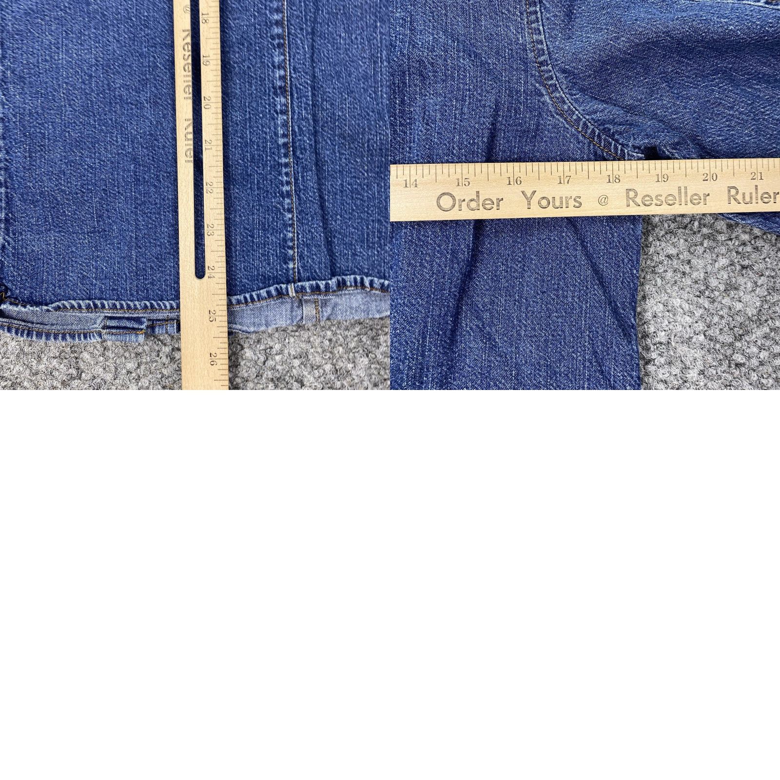 Eddie Bauer Eddie Bauer Denim Shirt Womens Medium Blue Western Snap Front Button-Up Long Sleeve Yoke Size M / US 6-8 / IT 42-44 - 8 Thumbnail