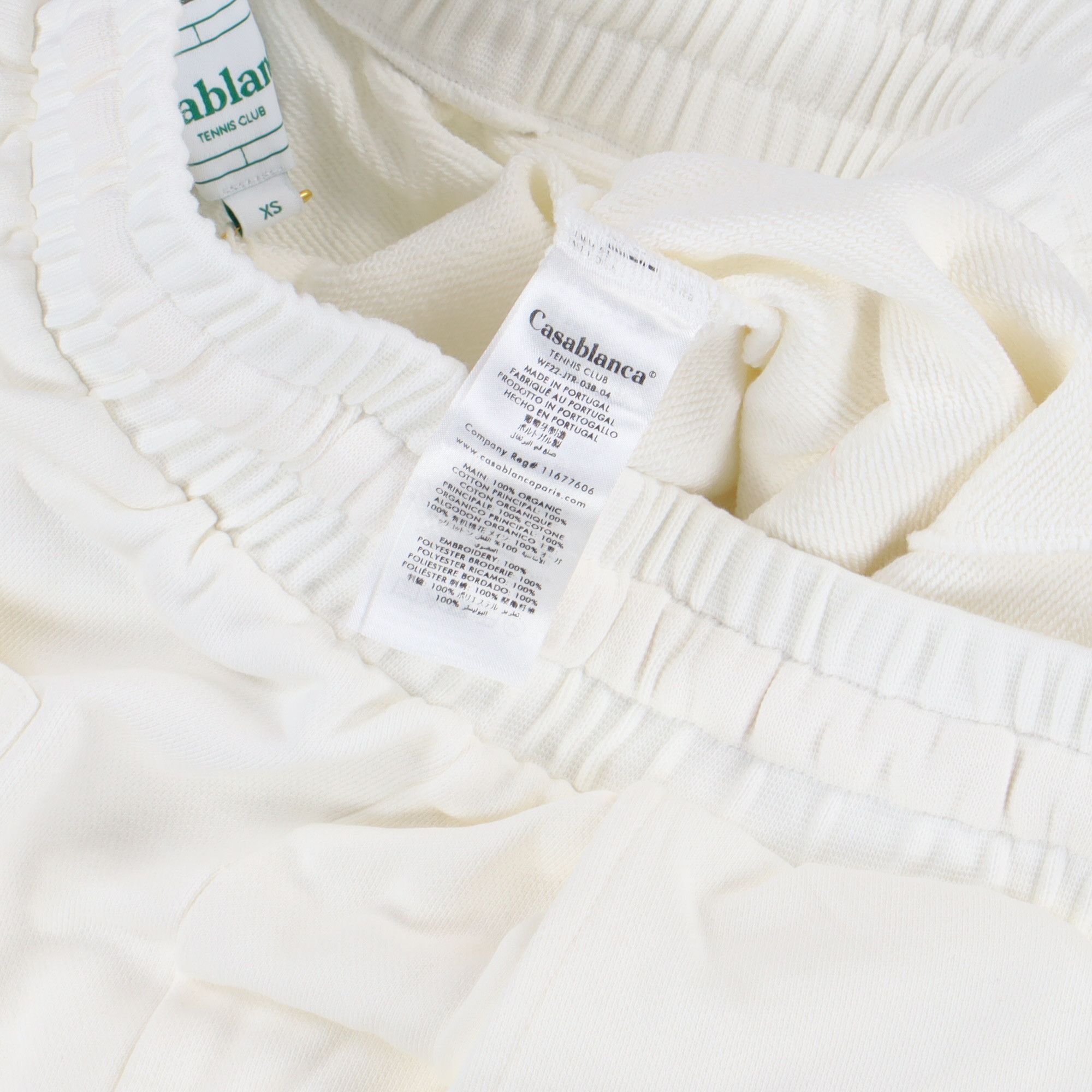 Casablanca White Caza Embroidered Logo Sweatpants Size US 28 / EU 44 - 6 Thumbnail