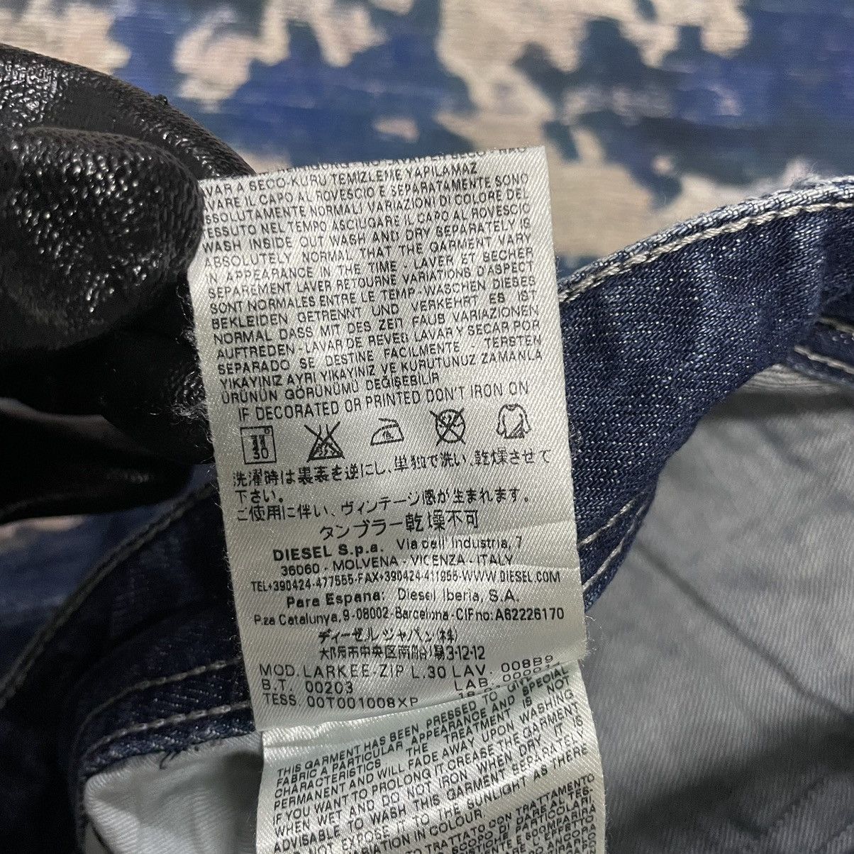 Diesel Diesel Industry Distressed Faded Straight Jeans Size US 31 - 13 Thumbnail