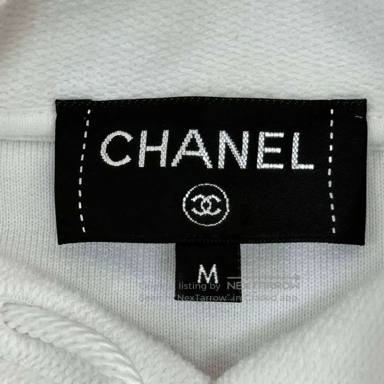 Chanel Chanel White letter logo towel material hooded sweatshirt Size M / US 6-8 / IT 42-44 - 5 Thumbnail