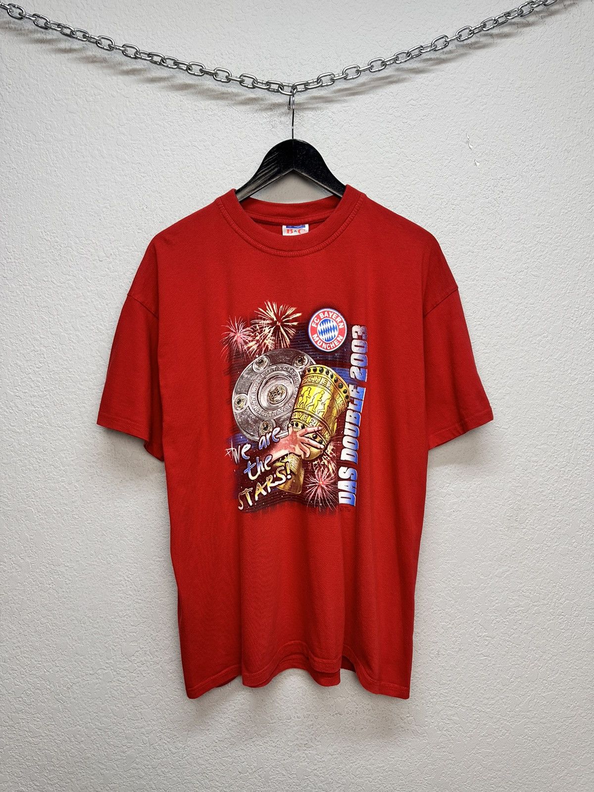 Nike FC Bayern Munich 2003 champions vintage football graphic tee Size US L / EU 52-54 / 3 - 1 Thumbnail