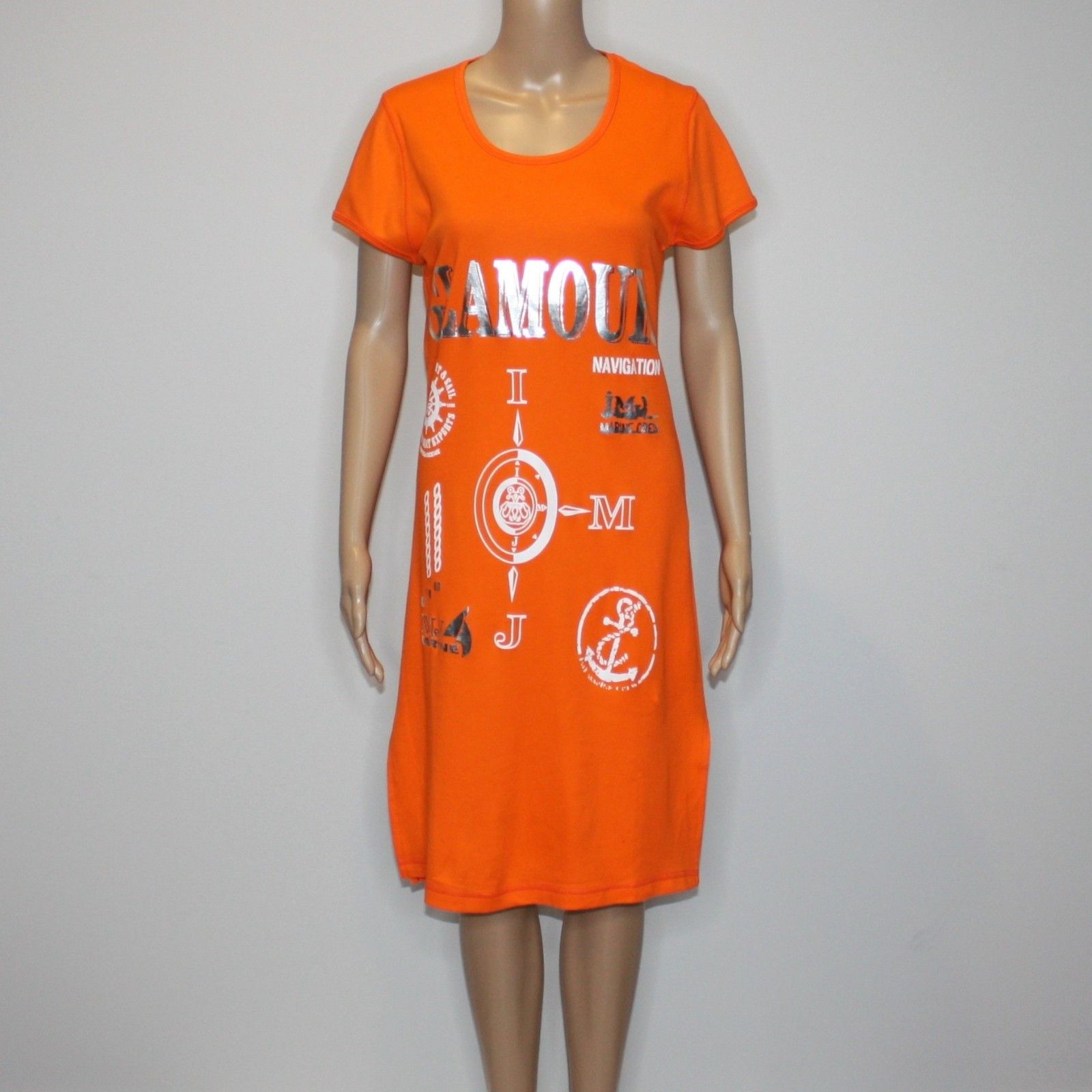 Other Birlik Collection Yachting Bright Orange Dress in size M NWT Size M / US 6-8 / IT 42-44 - 4 Thumbnail