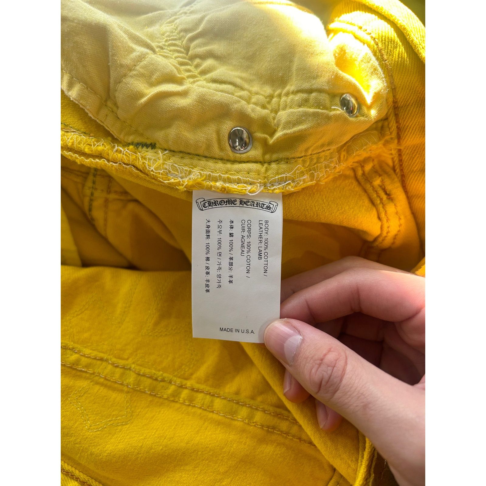 Chrome Hearts 34-Patch Yellow Levi’s Jeans Size US 36 / EU 52 - 5 Thumbnail