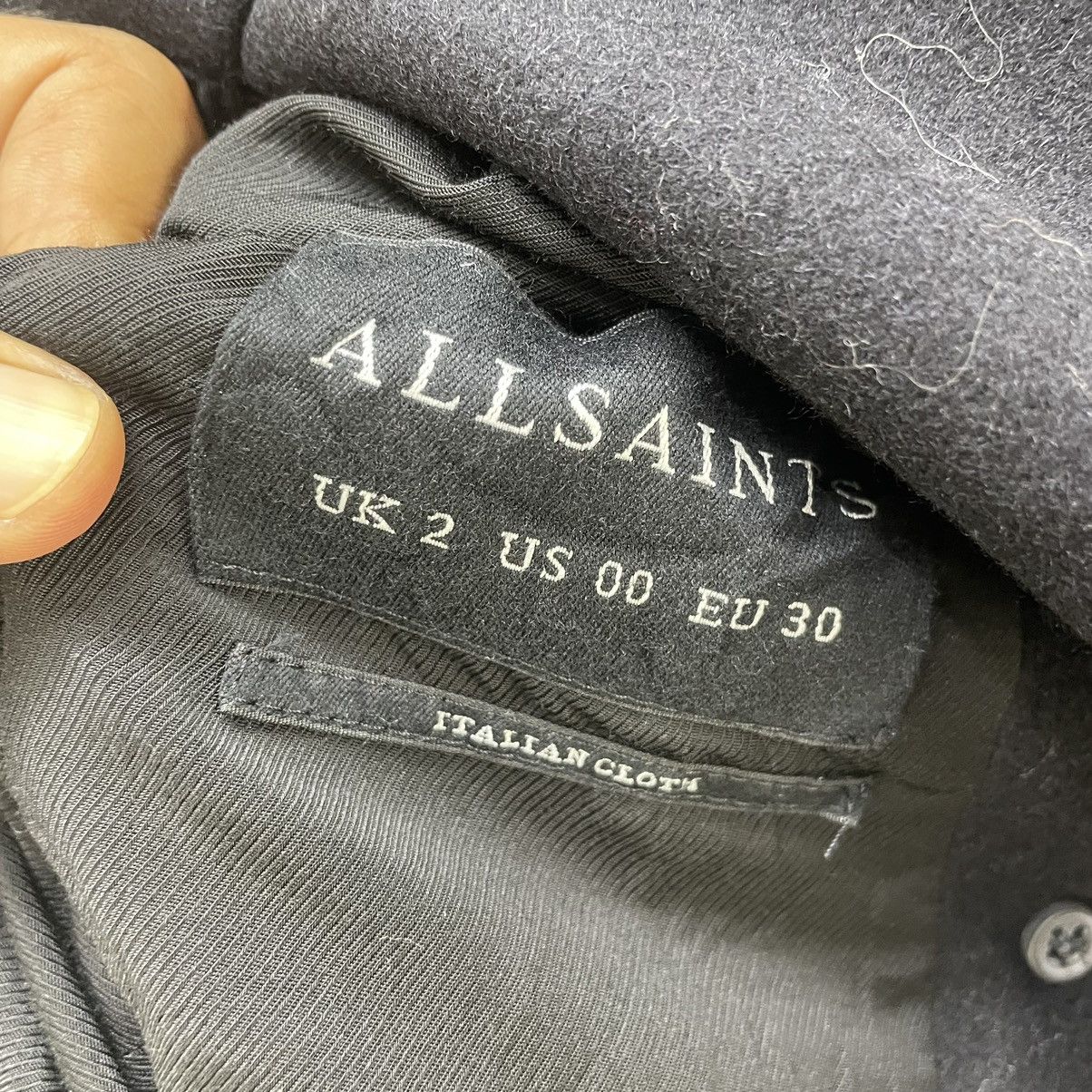 Allsaints Luxury Brand All Saint Long Coat Jacket Size S / US 4 / IT 40 - 3 Thumbnail