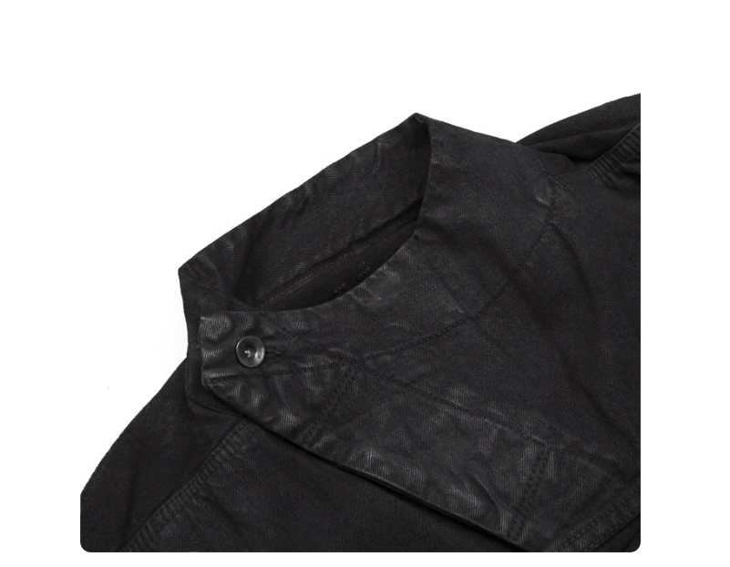 Rick Owens Rick Owens Black Waxed Selvedge Denim Jacket Size US M / EU 48-50 / 2 - 2 Thumbnail