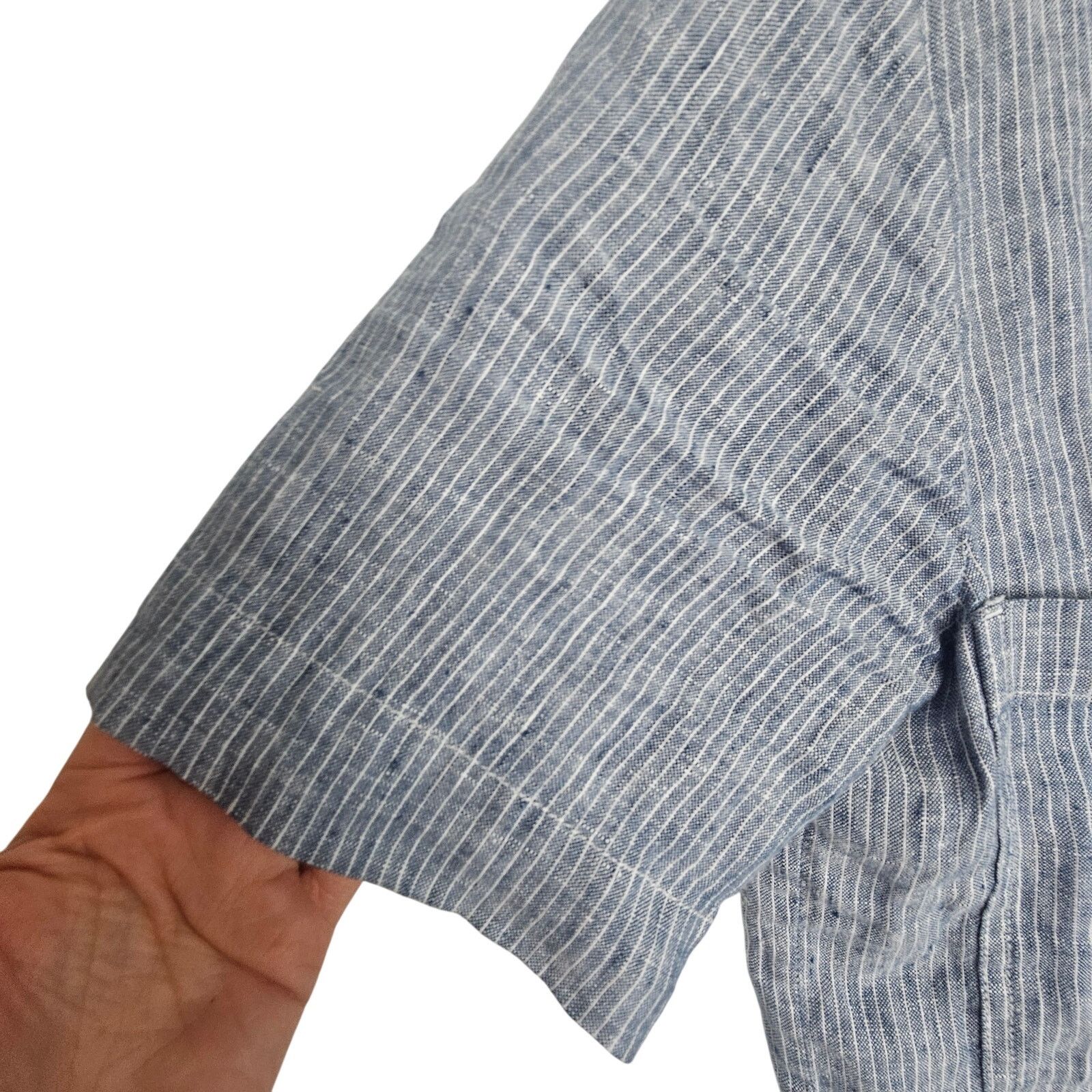 Everlane Everlane Women Striped Linen Button Shirt XS Boxy Resortwear Size XS / US 0-2 / IT 36-38 - 4 Thumbnail