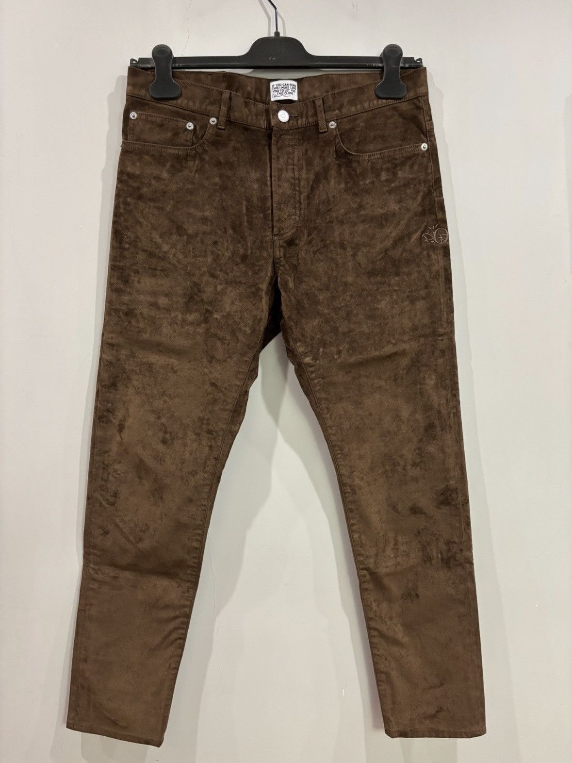 Dior Dior cobrand Travis Scott suede pants Size US 32 / EU 48 - 1 Thumbnail