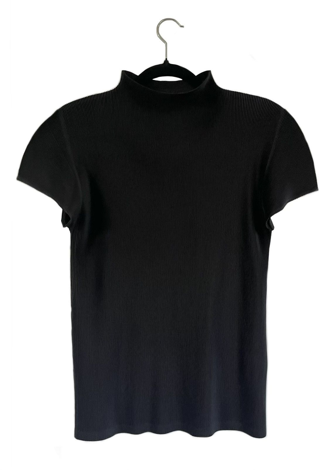 Pleats Please by Issey Miyake Black Short-Sleeved Top