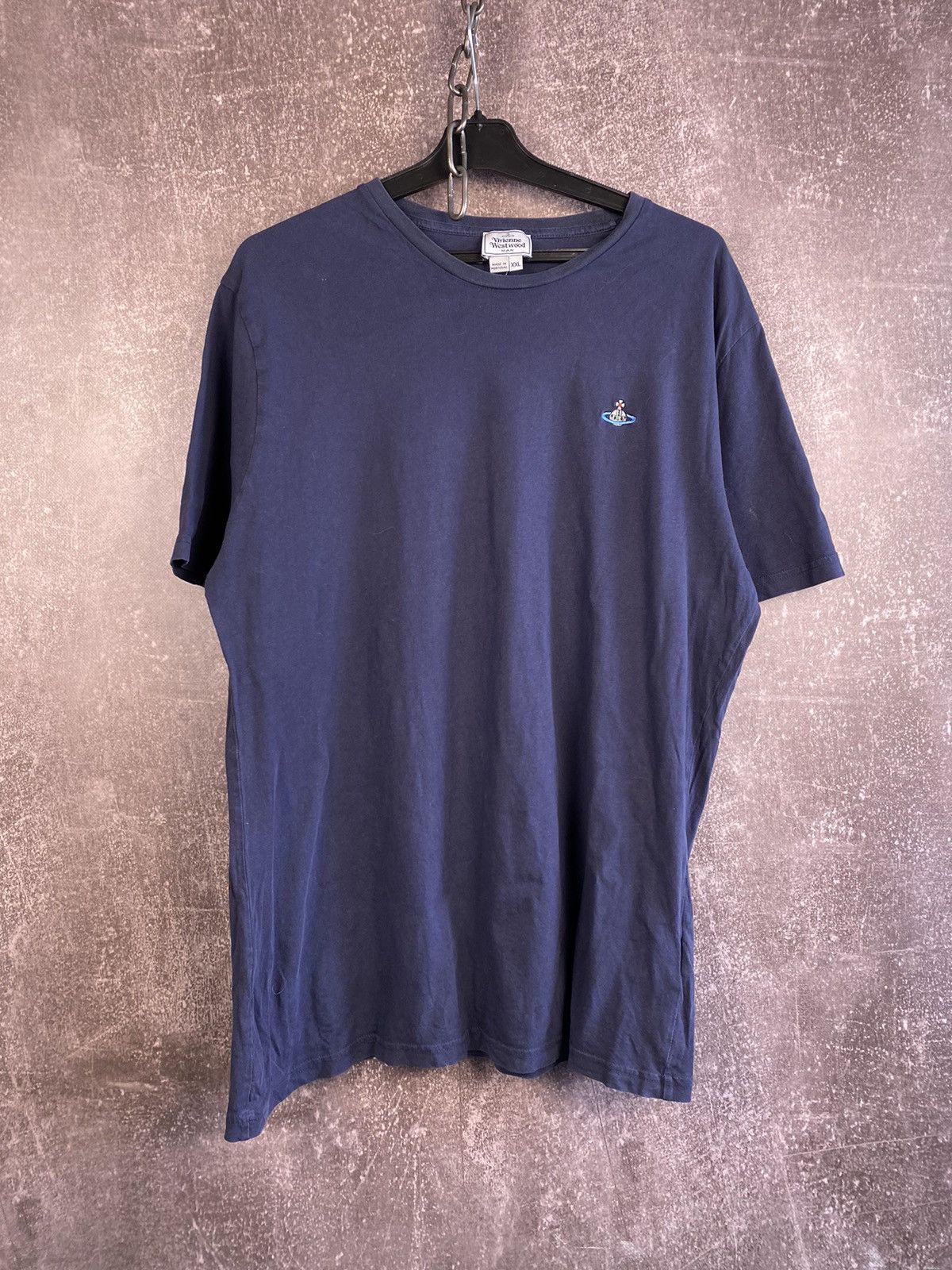Vintage × Vivienne Westwood Vivienne Westwood T Shirt Faded Blue T Shirt Mini Logo Y2k Size US XXL / EU 58 / 5 - 1 Thumbnail