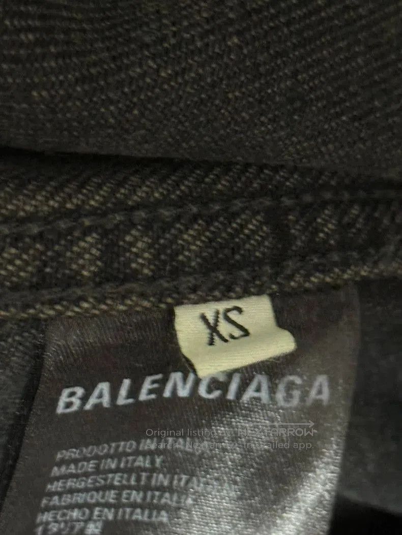 Balenciaga Balenciaga Graffiti Denim Jacket Black. Size US XS / EU 42 / 0 - 7 Thumbnail