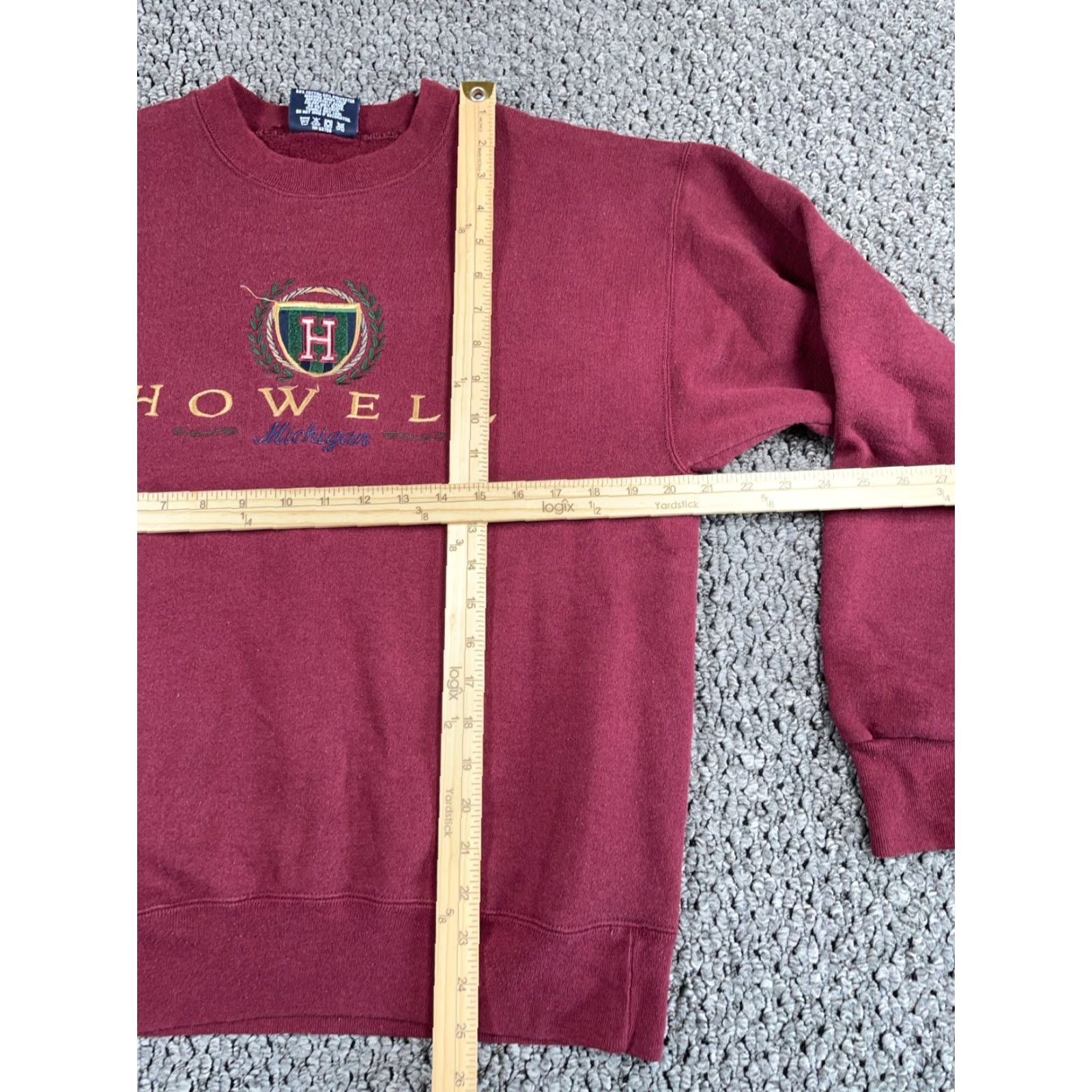 Jansport VTG Jansport Howell Michigan Sweatshirt Adult Large Dark Red Embroidered 50/50 Size US L / EU 52-54 / 3 - 5 Thumbnail
