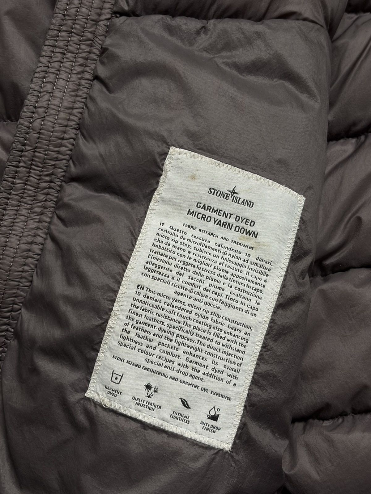 Stone Island Stone Island Garment Dyed Micro Yarn Down Jacket Casual Size US XL / EU 56 / 4 - 11 Thumbnail
