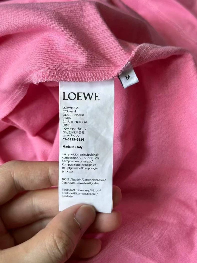 Loewe LOEWE Pink embroidered large logo short sleeves Size M / US 6-8 / IT 42-44 - 4 Thumbnail