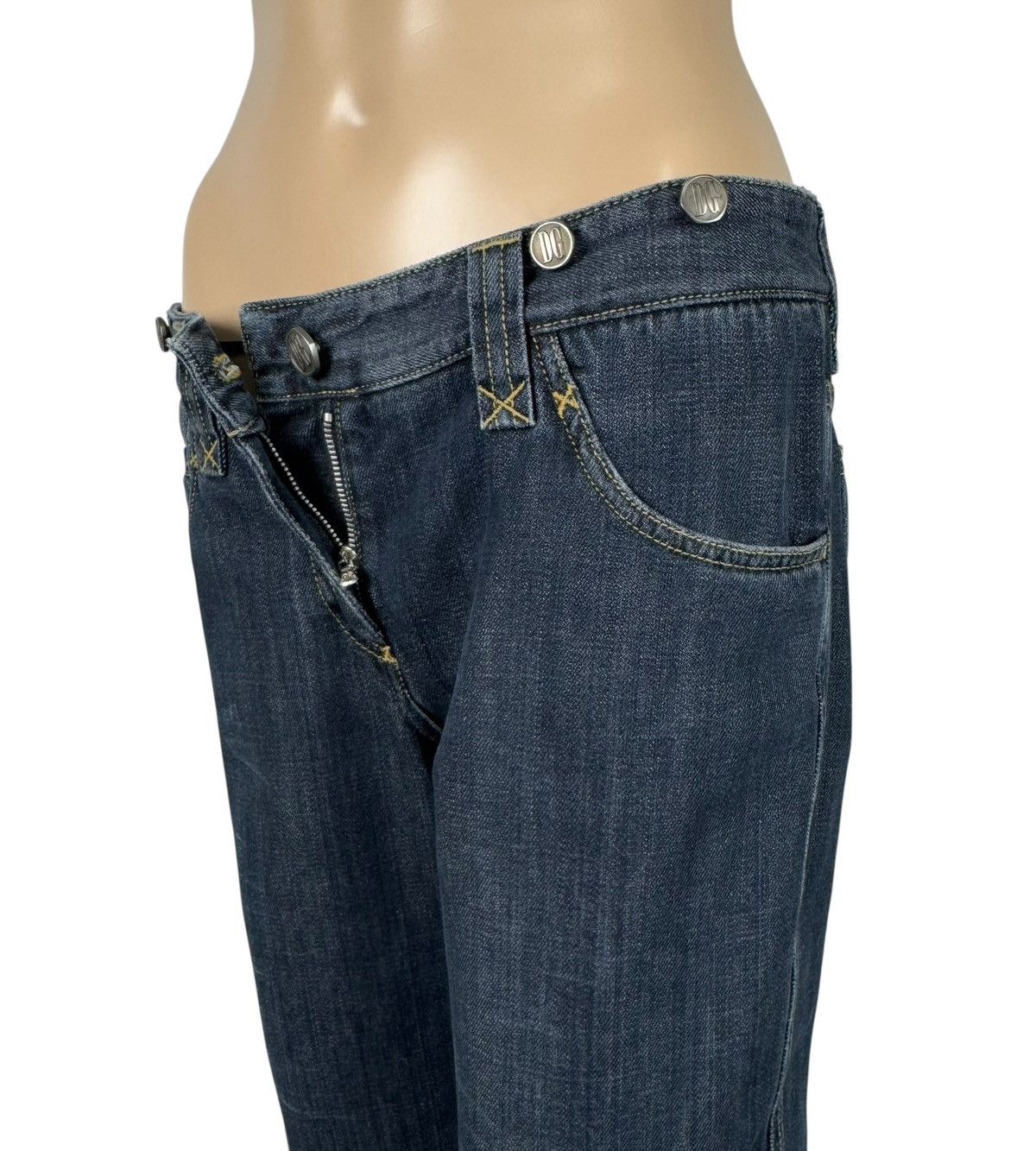 Dolce & Gabbana Dolce & Gabbana Vintage Jeans Bootcut Metal Logo Womens Size 40" / US 18 - 11 Thumbnail