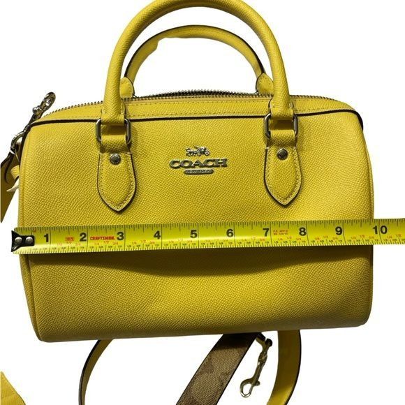 Coach NWT Coach Rowan Satchel Bag With Signature Canvas Strap Size ONE SIZE - 6 Thumbnail