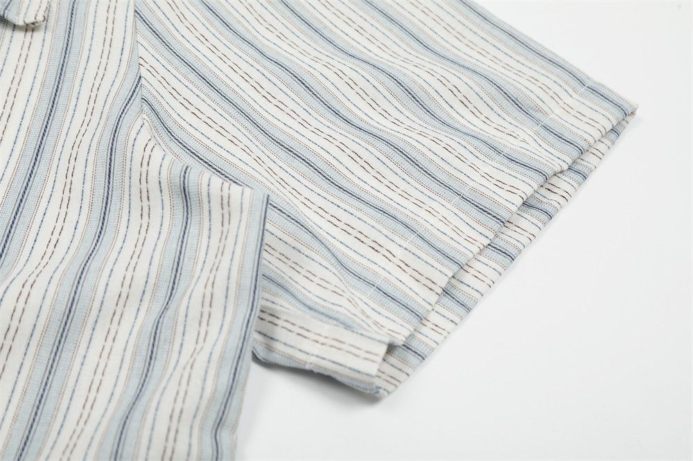 Japanese Brand × Vintage Japanese retro vertical striped fashion shirt Size US M / EU 48-50 / 2 - 4 Thumbnail