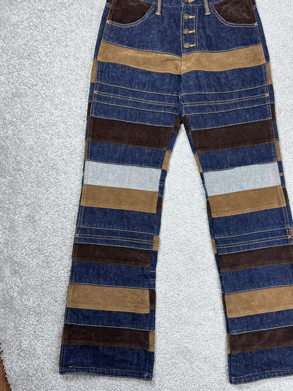 Hysteric Glamour Hysteric Glamour Type Kinky Hagi Patchwork Flare Jeans Size US 30 / EU 46 - 5 Thumbnail