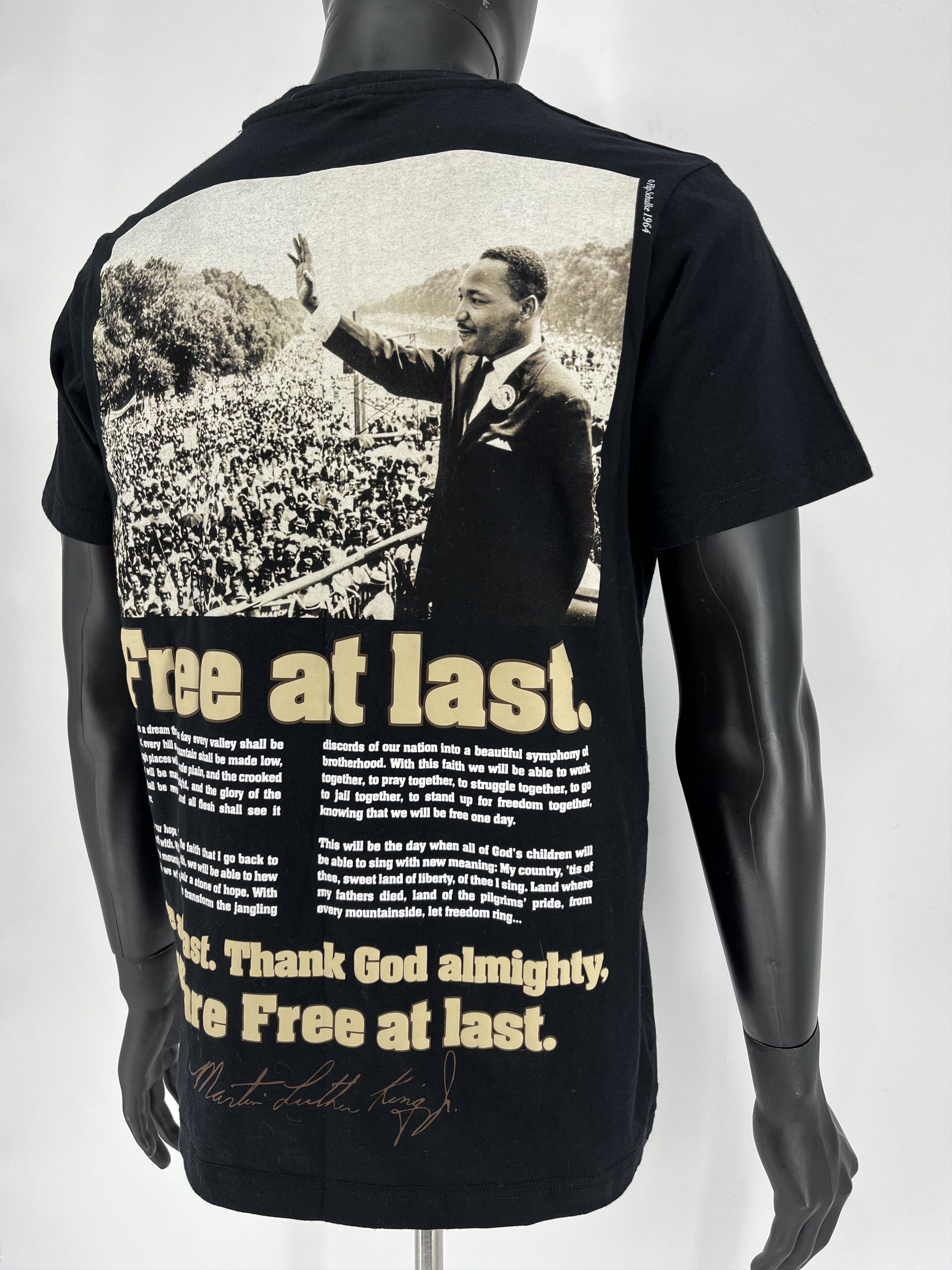 Rap Tees × Vintage Vintage SP x MLK Free At Last Martin Luther King Tee Shirt Size US S / EU 44-46 / 1 - 7 Thumbnail