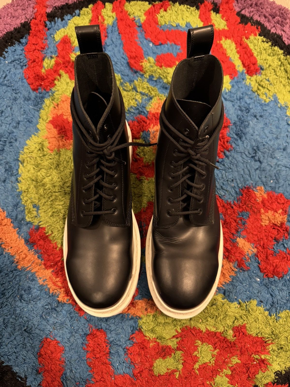 Balenciaga Balenciaga Combat Boot blk/wht Size US 10 / EU 43 - 2 Thumbnail