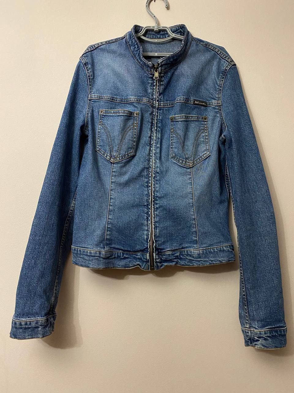 💙Dolce&Gabbana Vintage Y2K Denim Zip Jacket