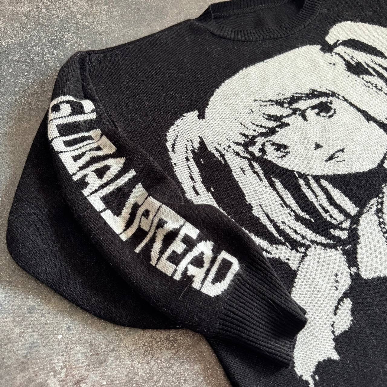 Other Anime Girl Gothic Y2K Knit Oversize Sweater Size S / US 4 / IT 40 - 4 Thumbnail