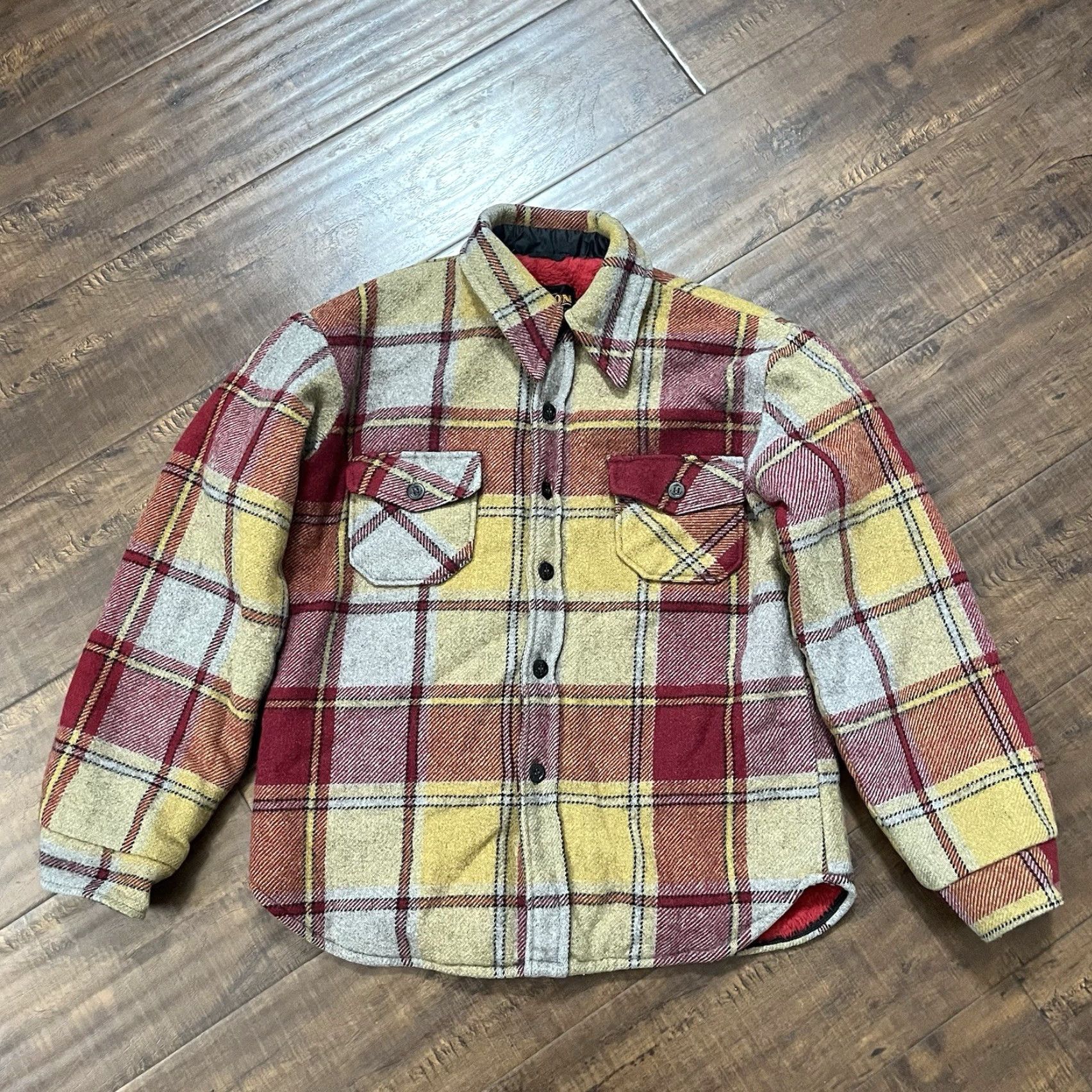 Sears VINTAGE Sears 1960s Chore Jacket Fleece Flannel Cotton Casual S Mens Red Size US S / EU 44-46 / 1 - 2 Thumbnail