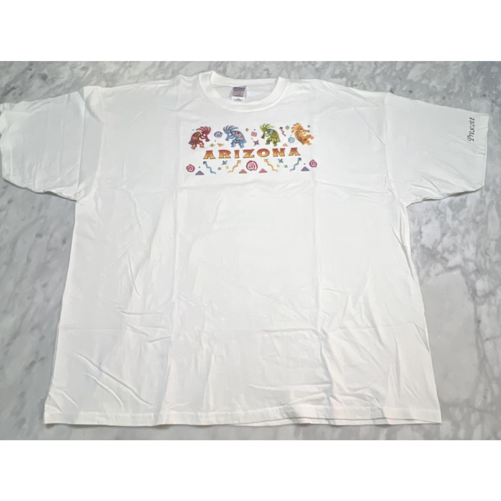 Gildan Prescott Arizona T Shirt Men 3XL Kokopelli Colorful Tourist Souvenir Cotton Size US XXL / EU 58 / 5 - 3 Thumbnail