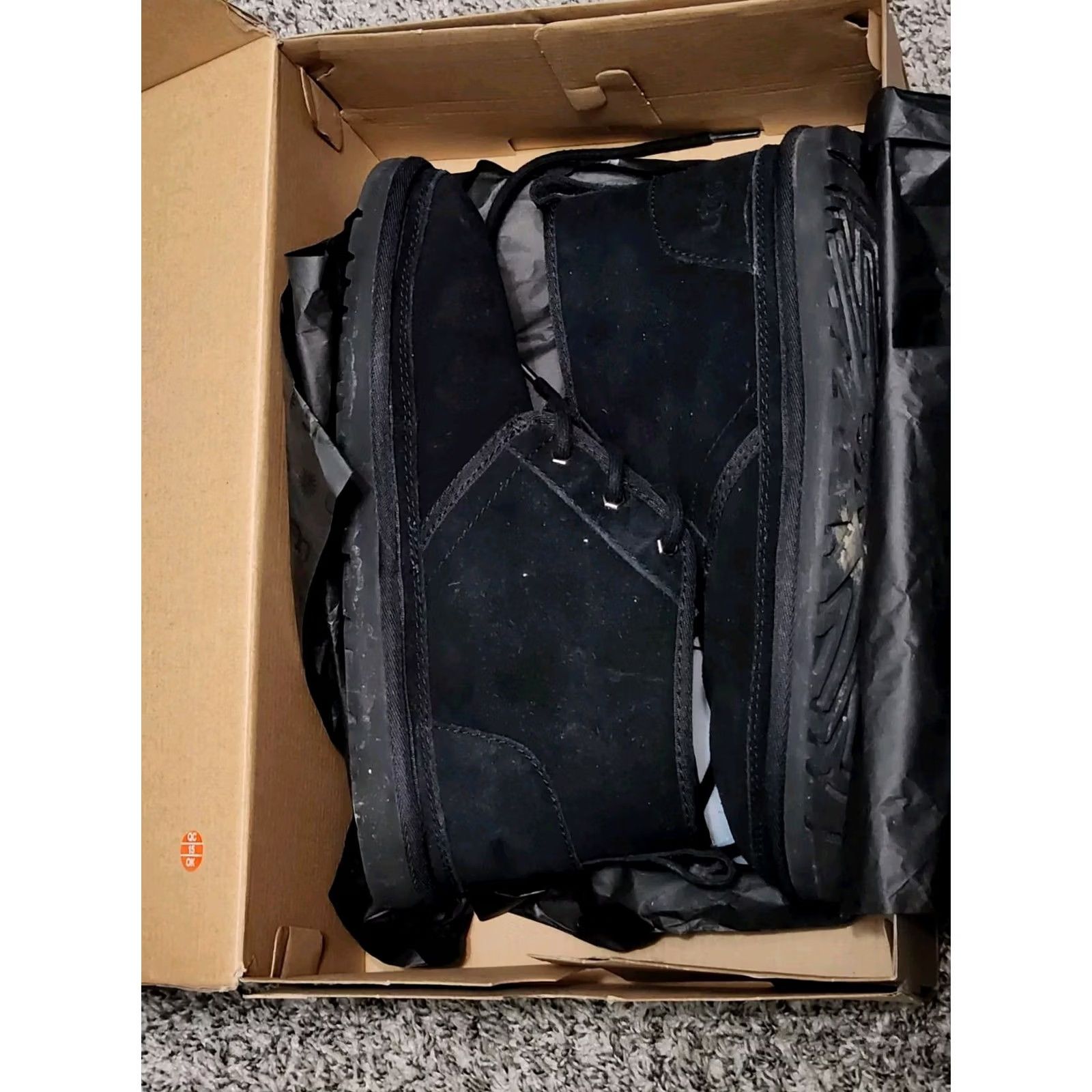 Ugg UGG Neumel 3236 Mens Boot Chukka Leather Lace Up Round Toe Ankle Black Size 9 M Mens Size US 8 / EU 41 - 2 Thumbnail