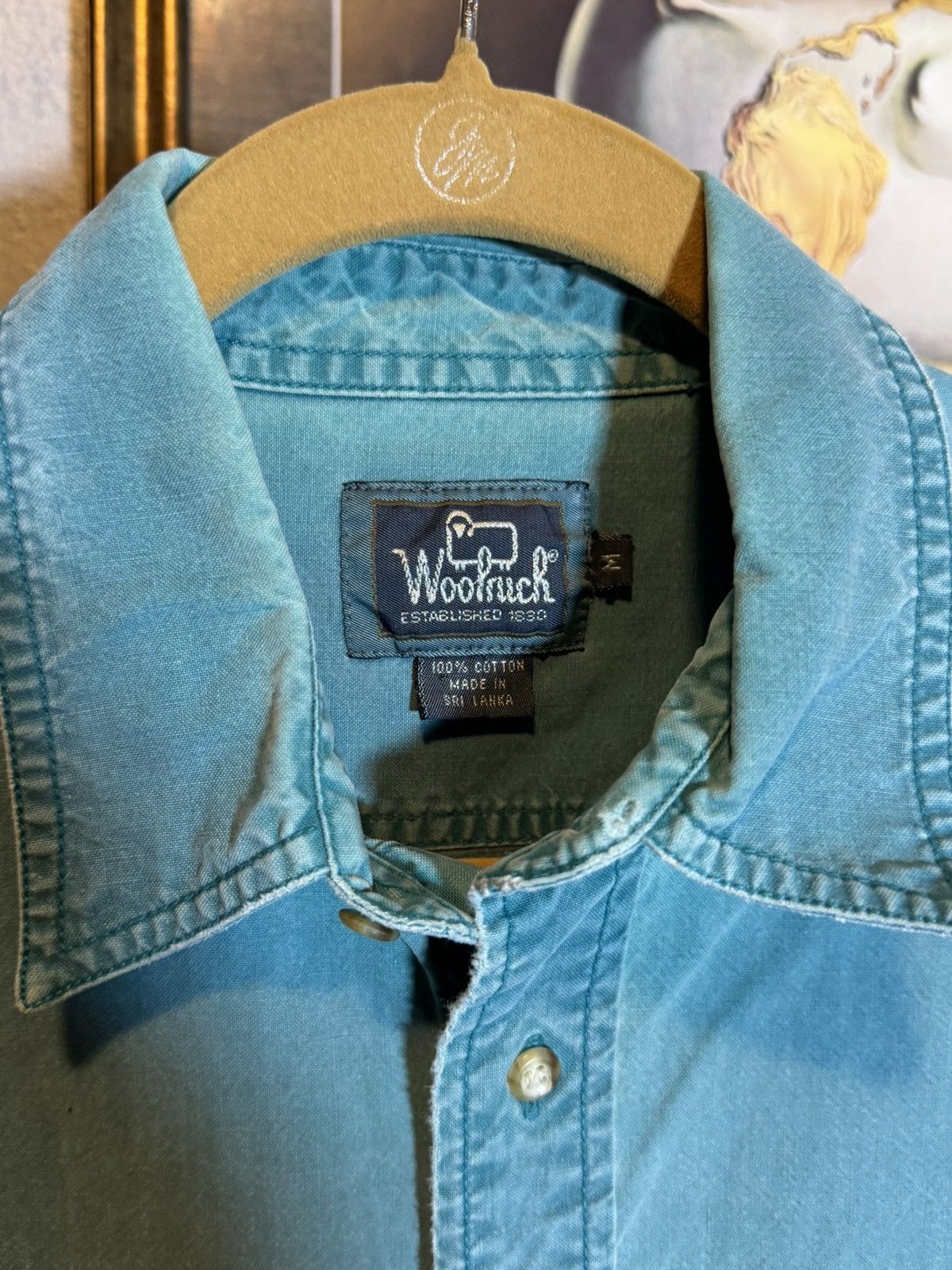 Woolrich Woolen Mills Vintage Woolrich Teal Button Up Shirt Size US M / EU 48-50 / 2 - 3 Thumbnail