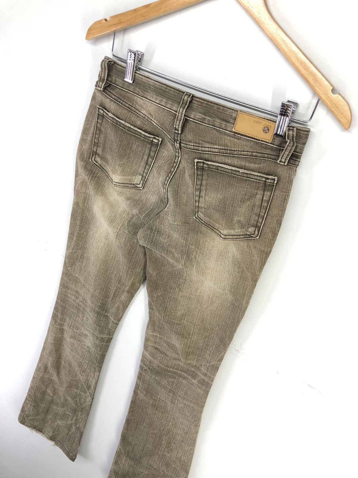 Japanese Brand Vintage Pavarotti Vary Jean Faded Brown Flare Bootcut Jeans Size 27" / US 4 / IT 40 - 13 Thumbnail